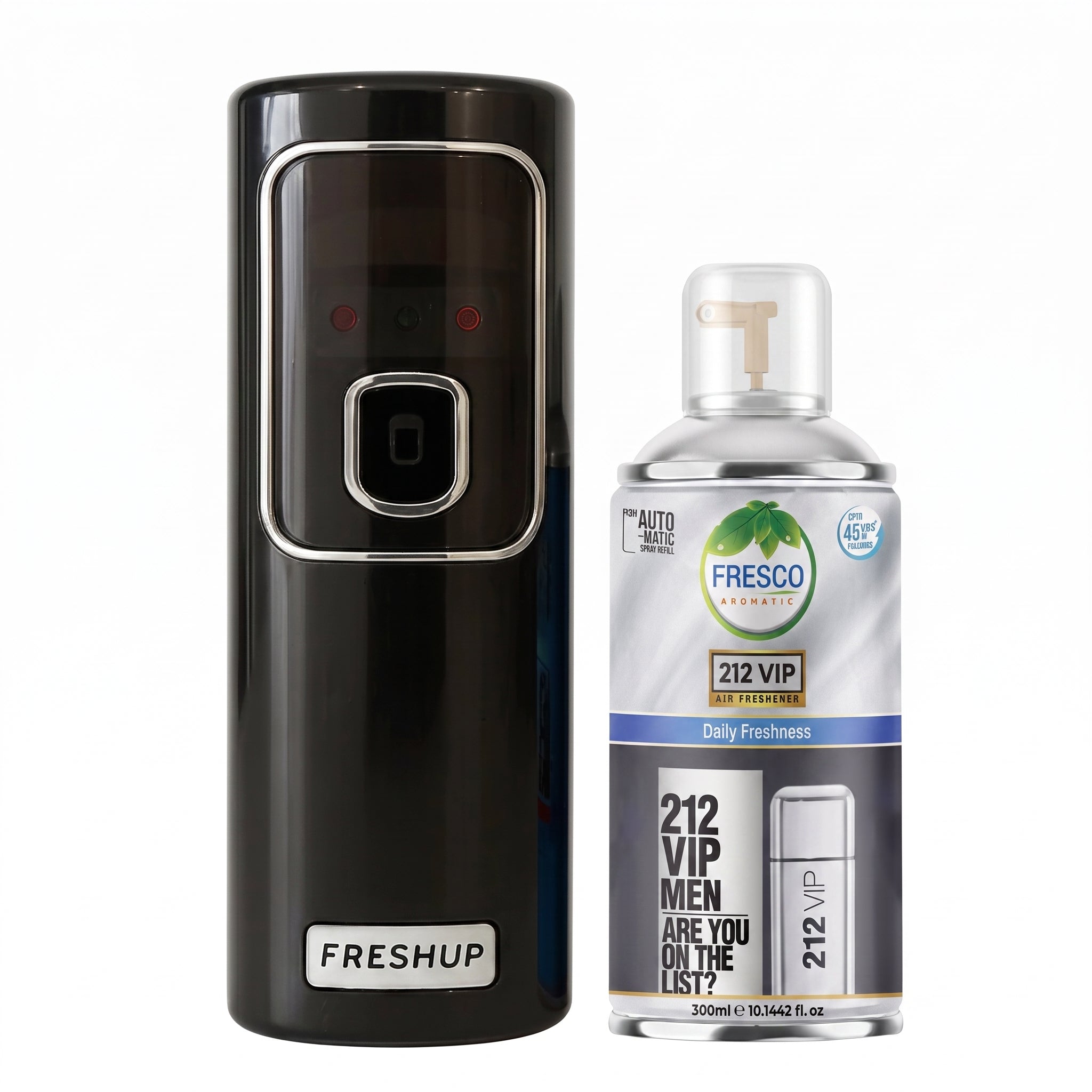FreshUp Automatic Air Freshener Dispenser Machine + Fragrance Refill (300ml)