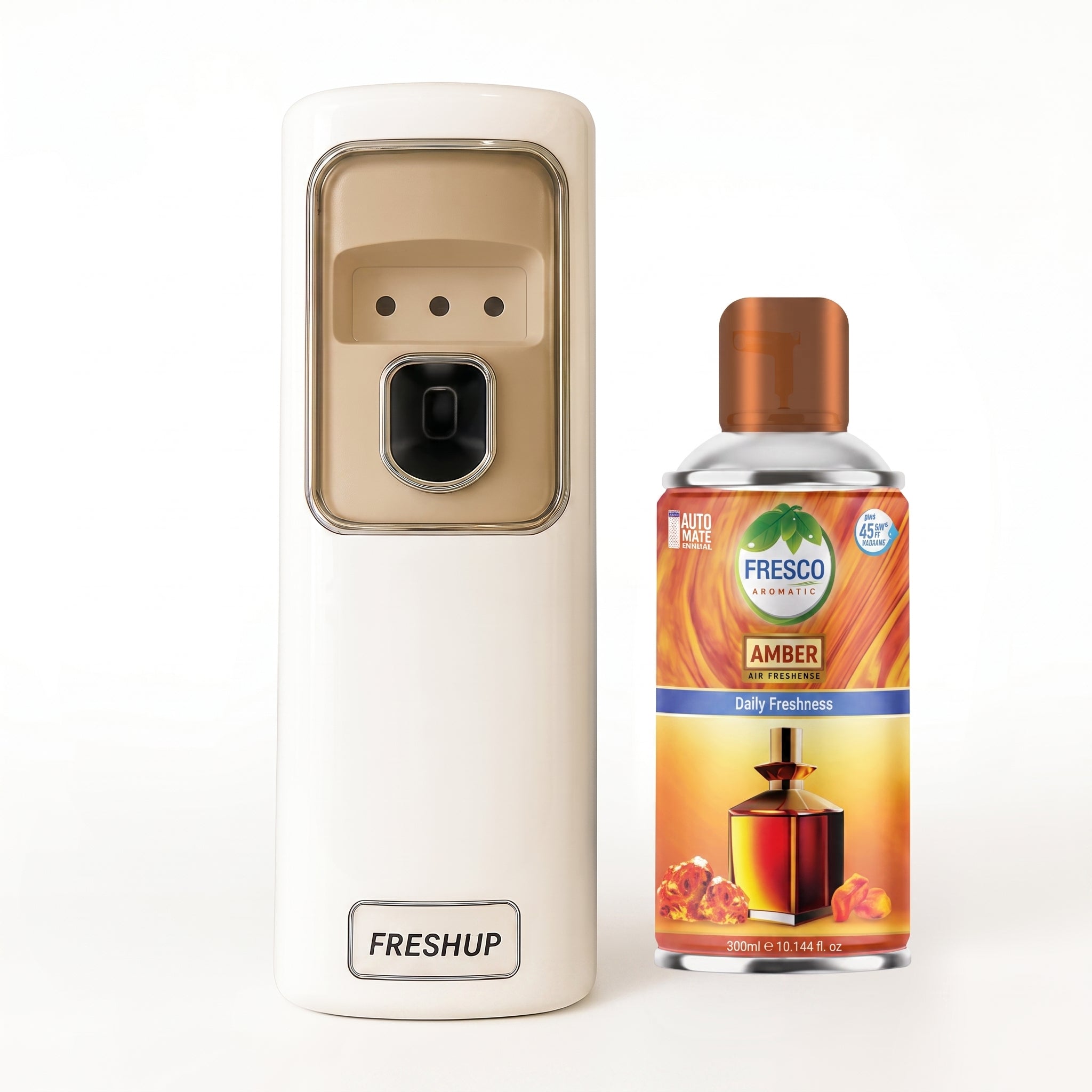 FreshUp Automatic Air Freshener Dispenser Machine + Fragrance Refill (300ml)