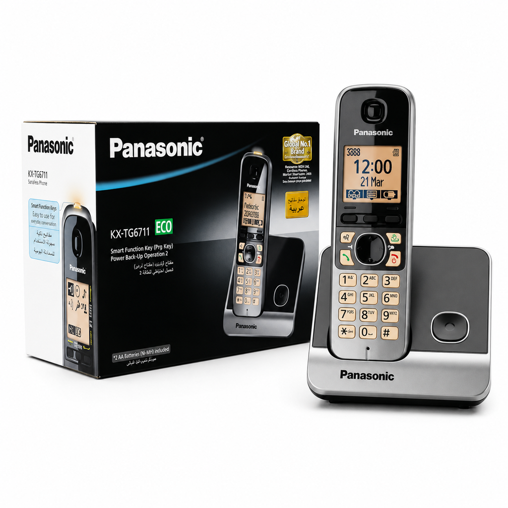 Panasonic KX-TG6711 ECO Digital Cordless Landline Phone