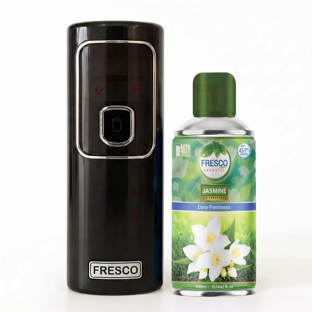 Fresco Automatic Air Freshener Dispenser Machine + Fragrance Refill (300ml)