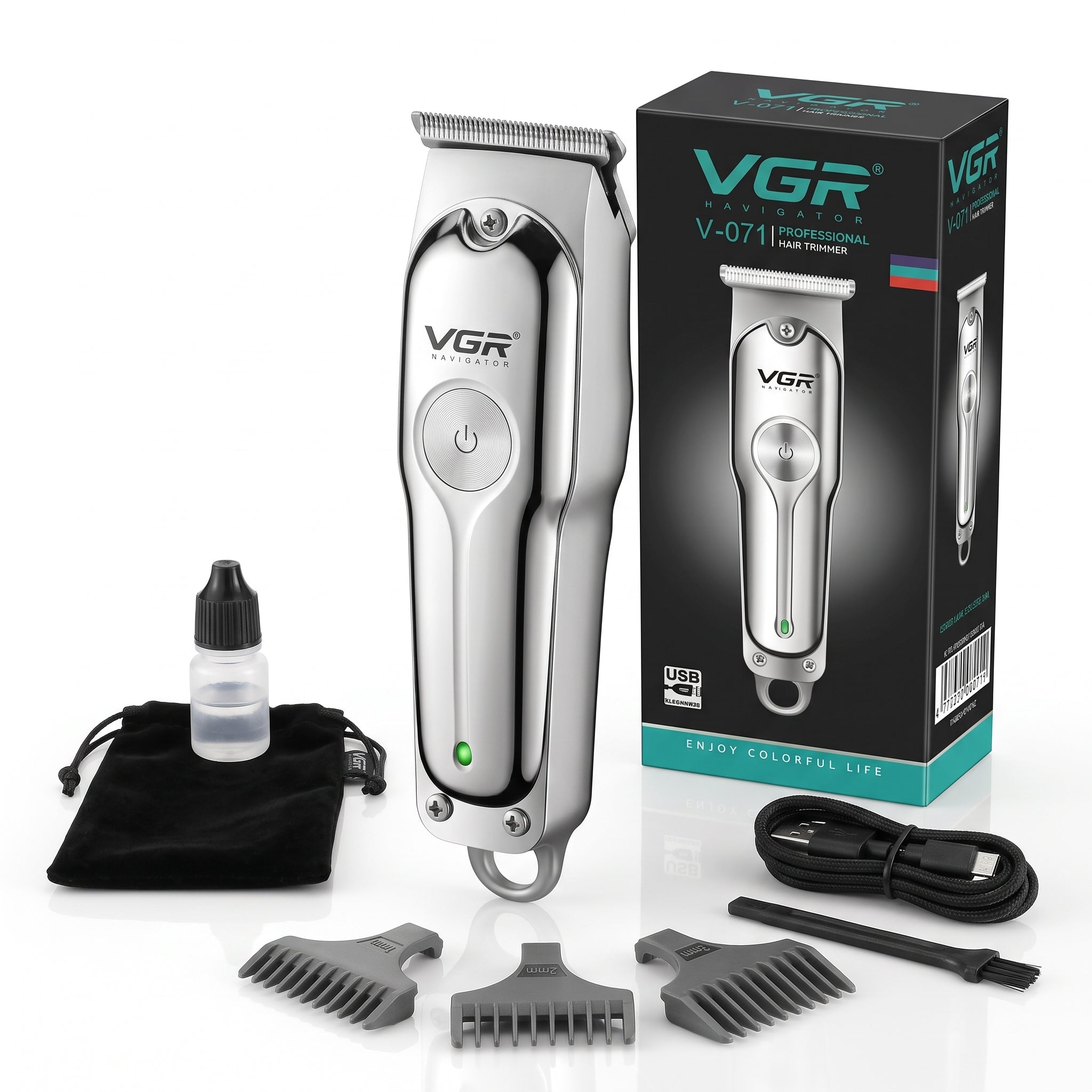 VGR V-071 Metal Body Trimmer – Sharp, Stylish & Ultra-Smooth Performance