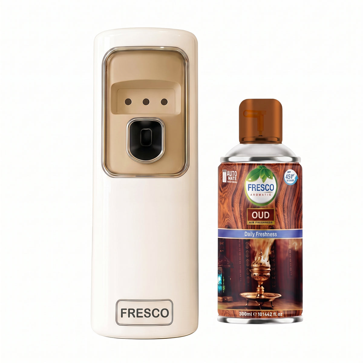 Fresco Automatic Air Freshener Dispenser Machine + Fragrance Refill (300ml)