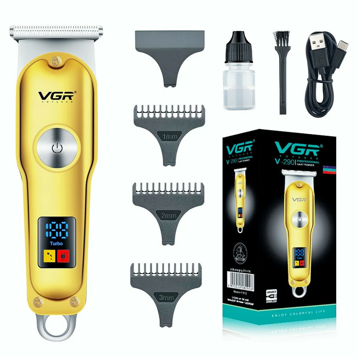 VGR V-290 T-Blade Hair Trimmer – Gold Edition
