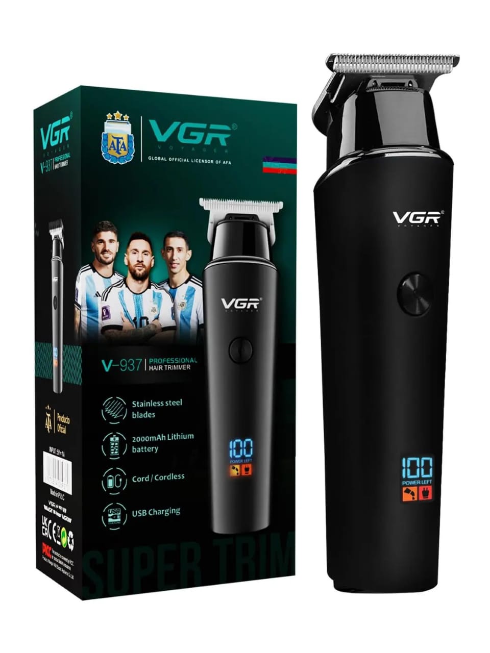 VGR V-937 Trimmer – Pro Precision, Long-Lasting Battery & Sleek Design