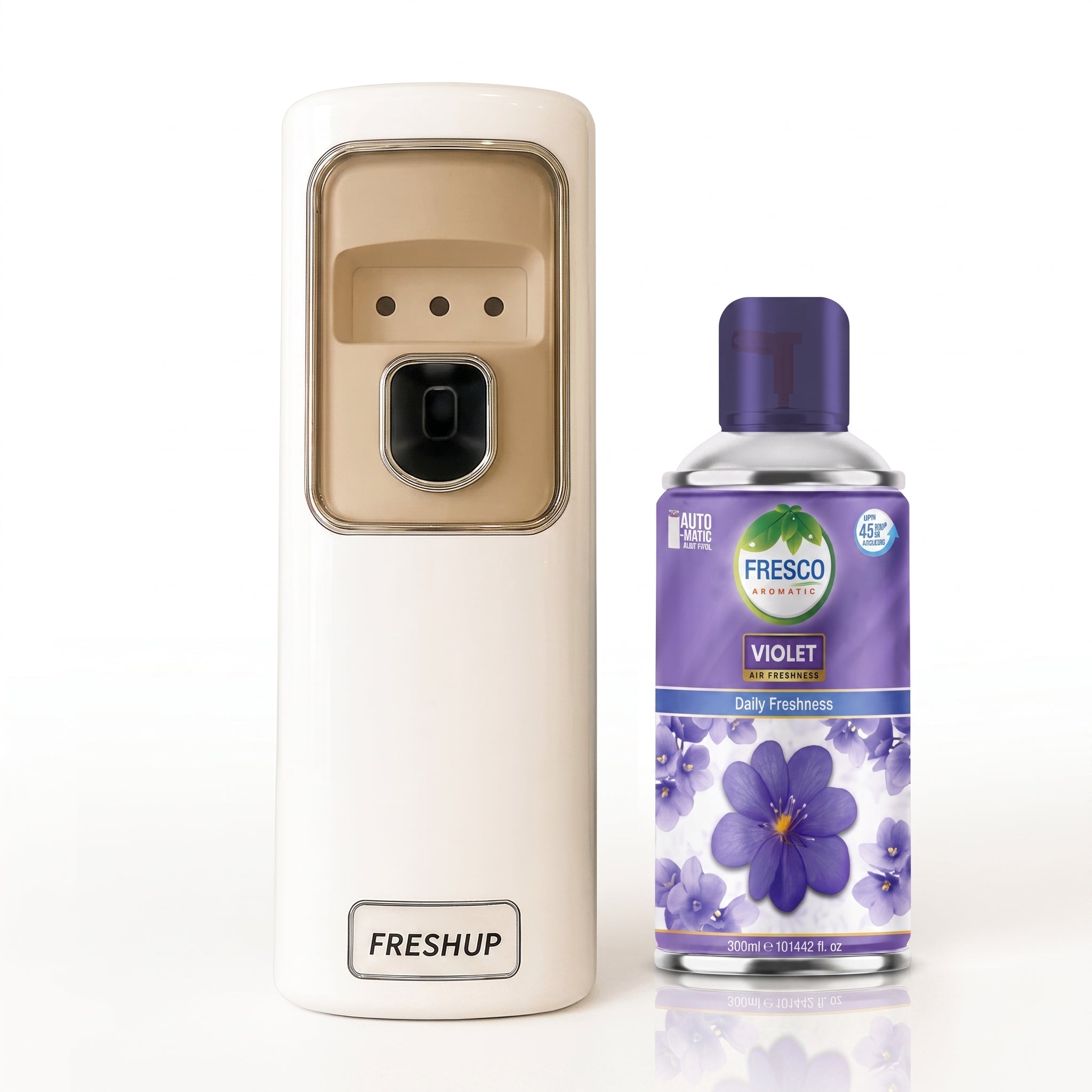 FreshUp Automatic Air Freshener Dispenser Machine + Fragrance Refill (300ml)
