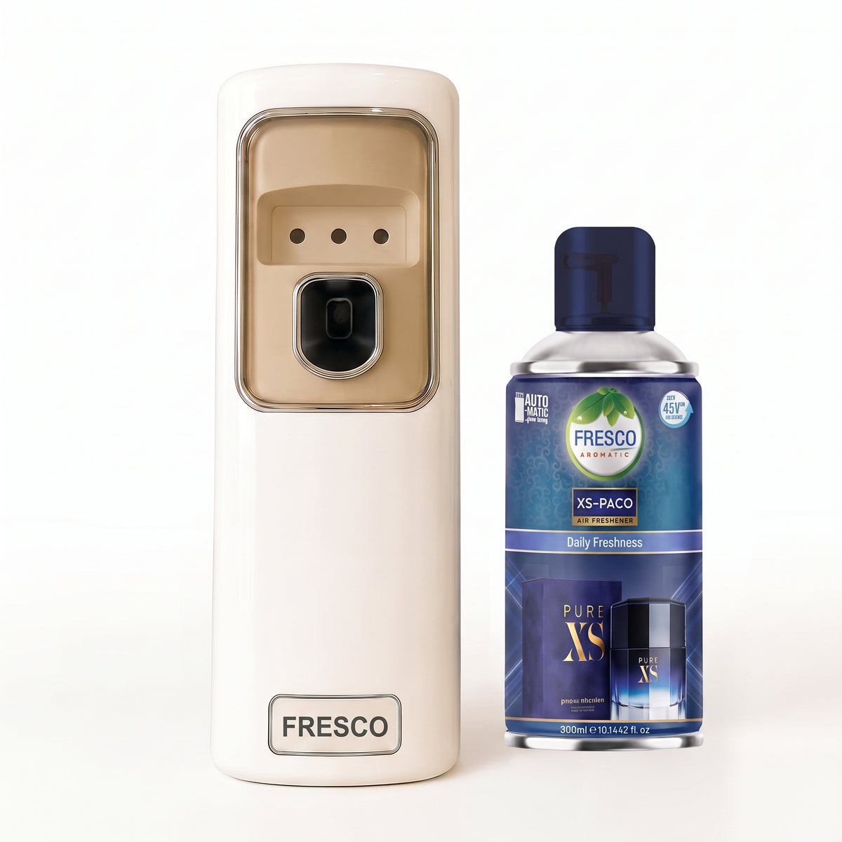 Fresco Automatic Air Freshener Dispenser Machine + Fragrance Refill (300ml)
