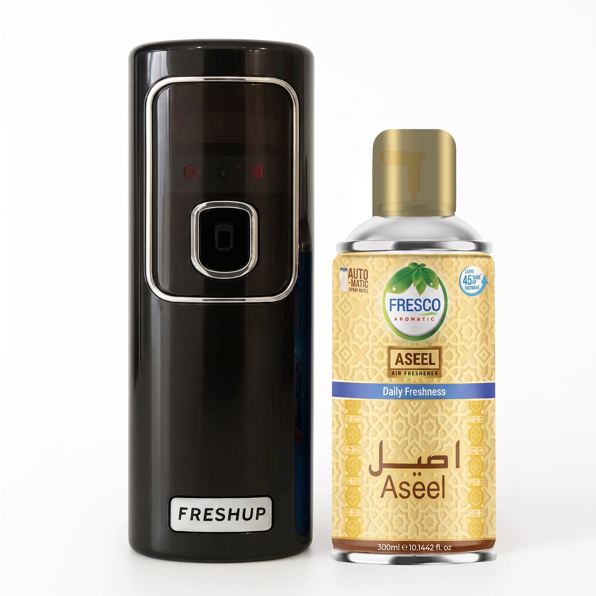 FreshUp Automatic Air Freshener Dispenser Machine + Fragrance Refill (300ml)