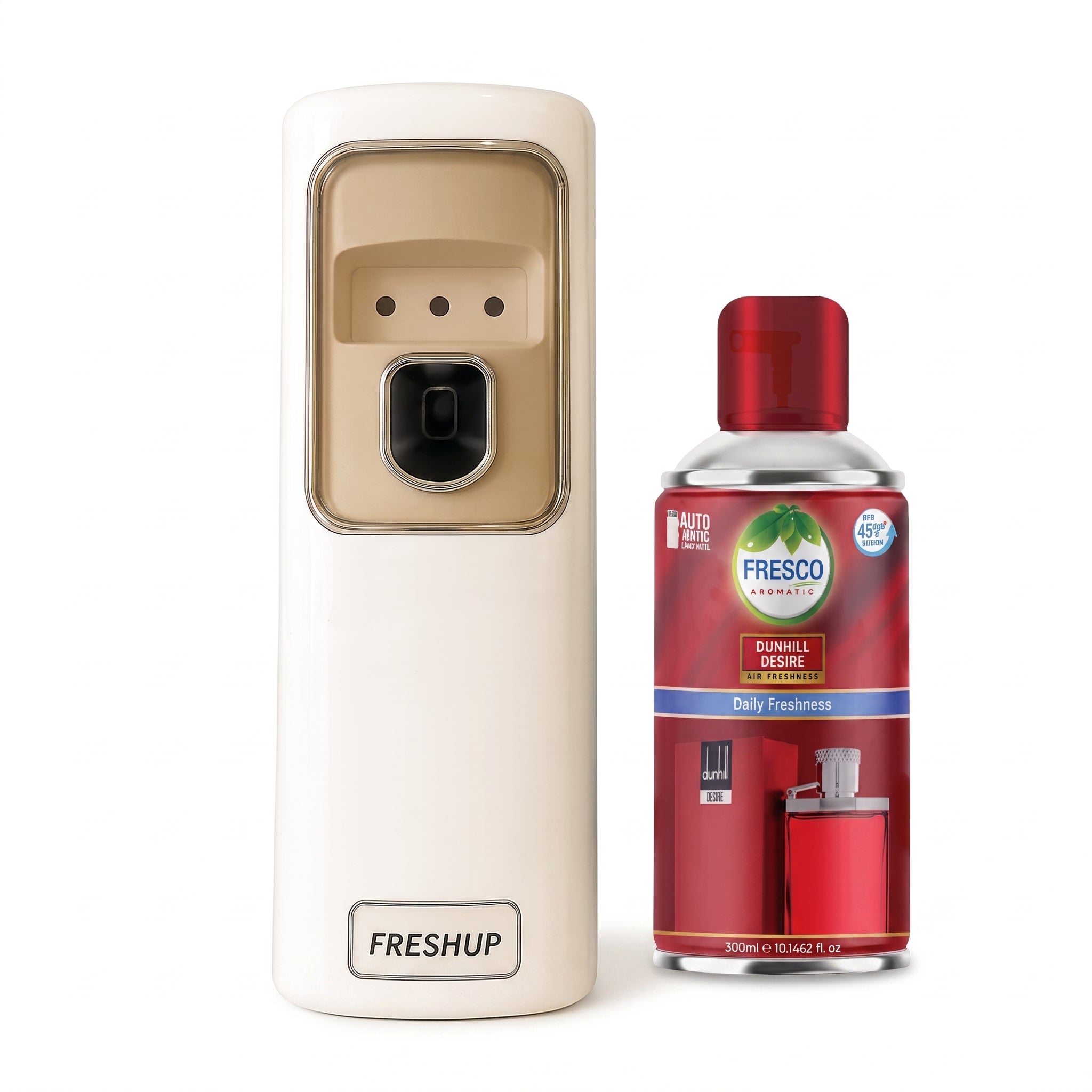 FreshUp Automatic Air Freshener Dispenser Machine + Fragrance Refill (300ml)