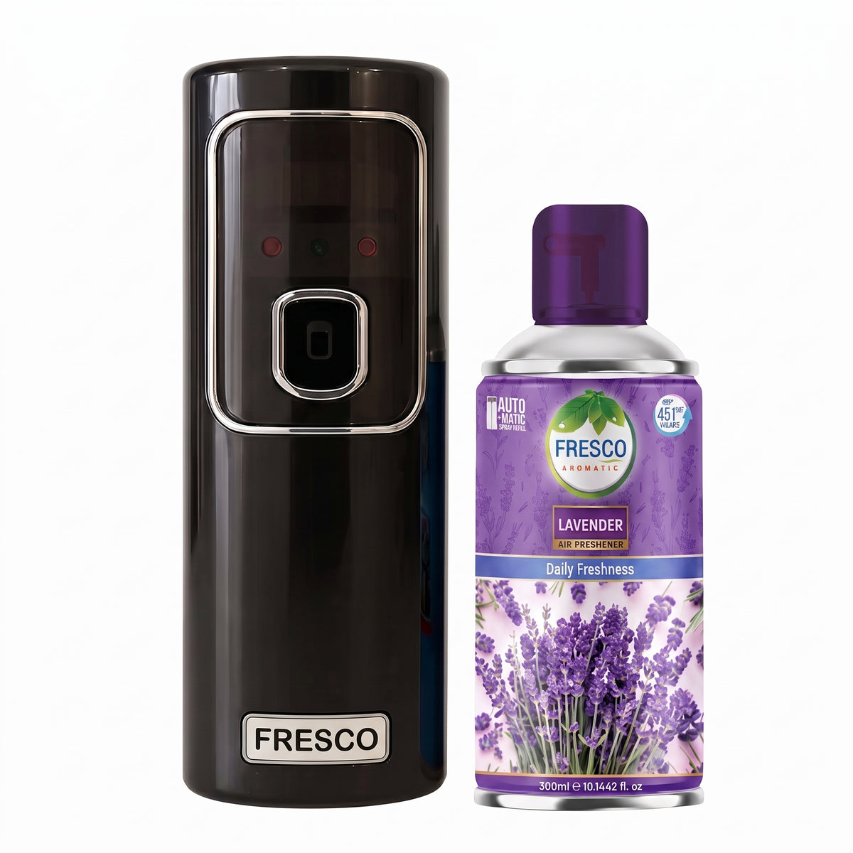 Fresco Automatic Air Freshener Dispenser Machine + Fragrance Refill (300ml)