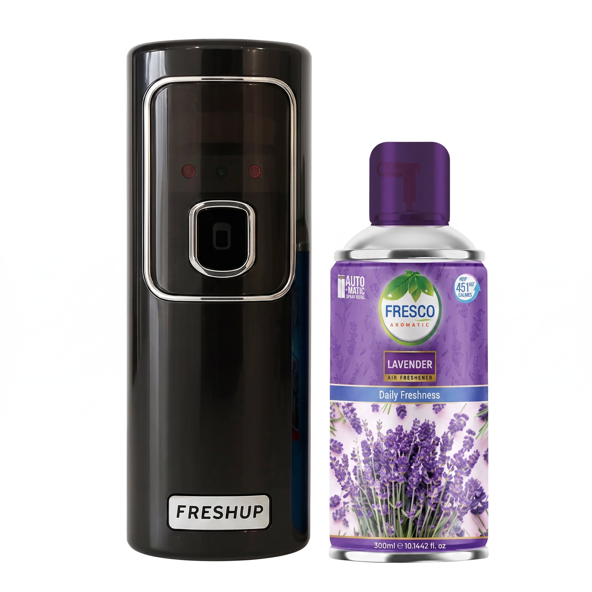 FreshUp Automatic Air Freshener Dispenser Machine + Fragrance Refill (300ml)
