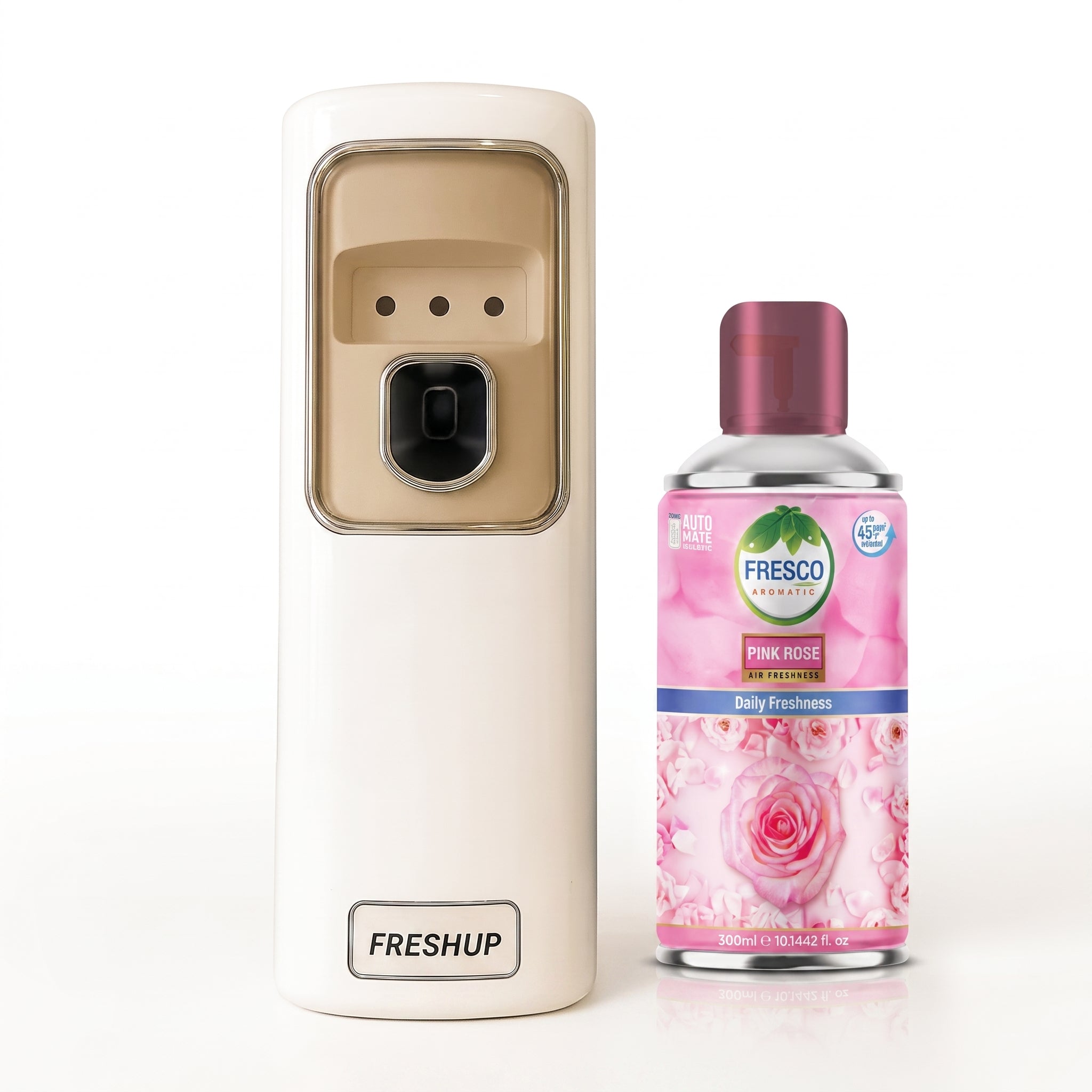 FreshUp Automatic Air Freshener Dispenser Machine + Fragrance Refill (300ml)