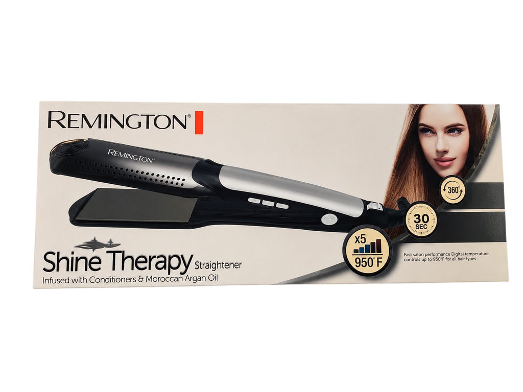 Remington Shine Therapy Straightener RM-3500 – Salon Smooth Hair with Argan Oil (950°F)