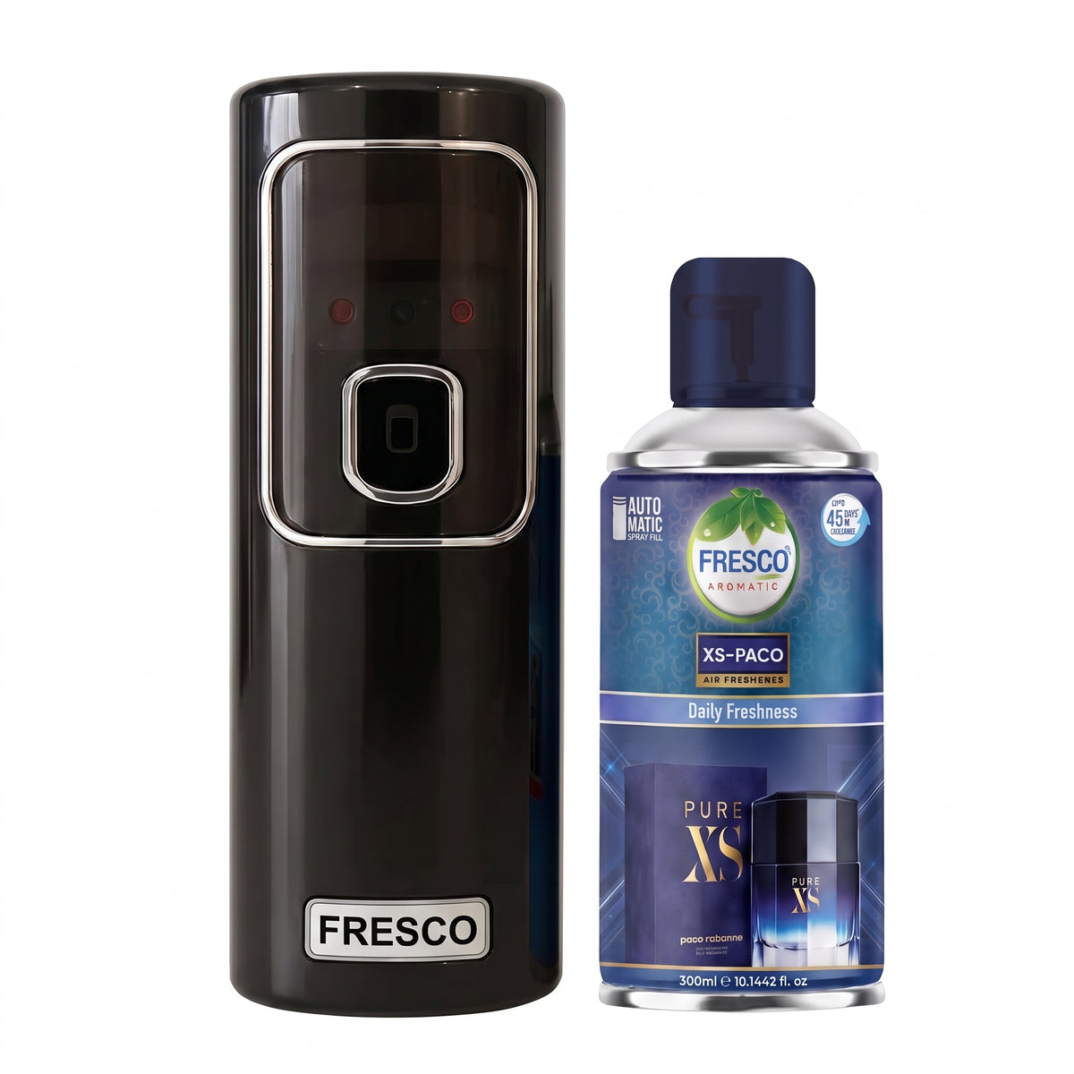 Fresco Automatic Air Freshener Dispenser Machine + Fragrance Refill (300ml)