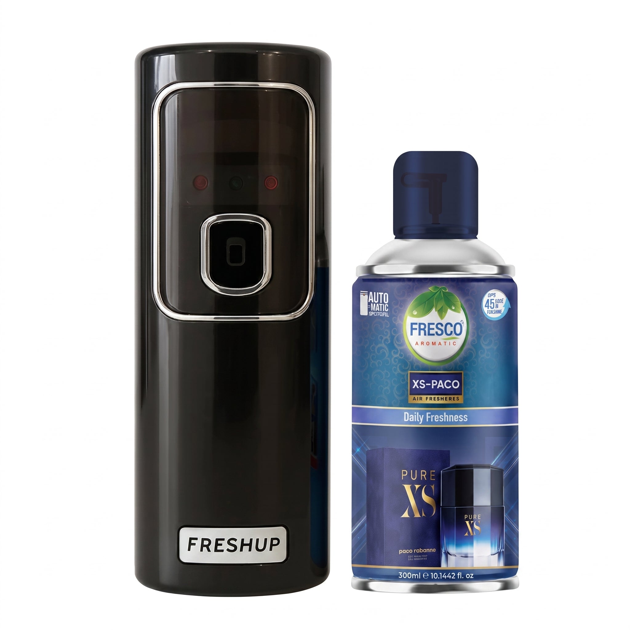 FreshUp Automatic Air Freshener Dispenser Machine + Fragrance Refill (300ml)